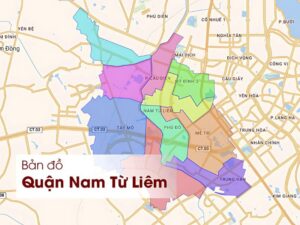 Bản đồ hành chính quận Nam Từ Liêm